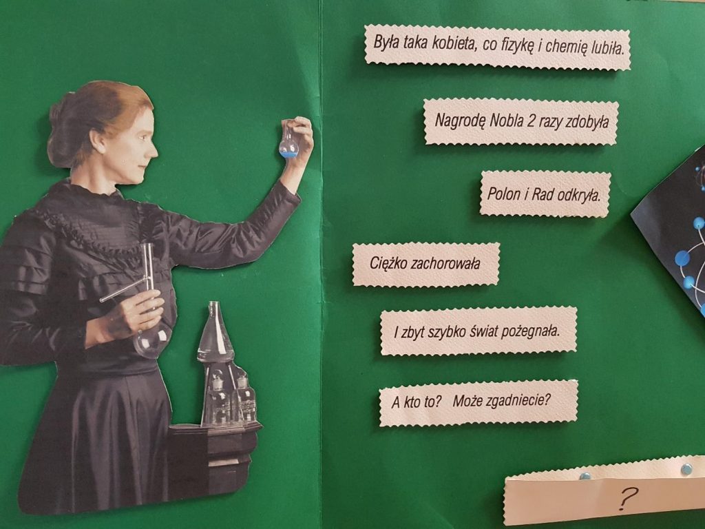 Konkurs międzyszkolny – Plakat M. Skłodowska-Curie