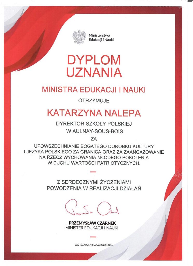 Dyplom uznania