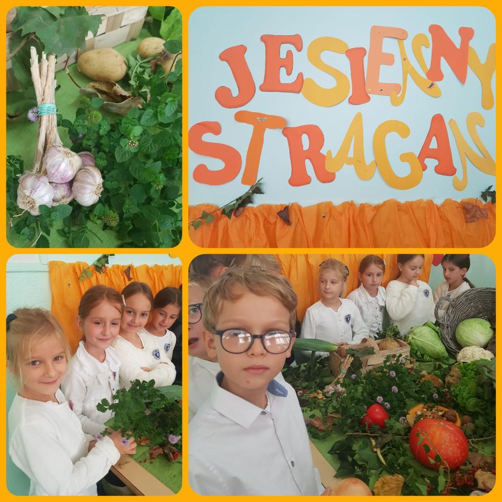 Jesienny stragan. Dary jesieni. Kolorowe warzywa i owoce. Jak smakuja warzywa? Zgadnij co To?