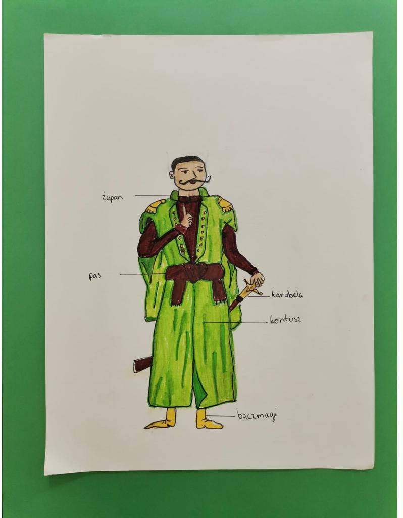 Wśród szlachcianek i szlachciców, prace plastyczno-historyczne klasy V.