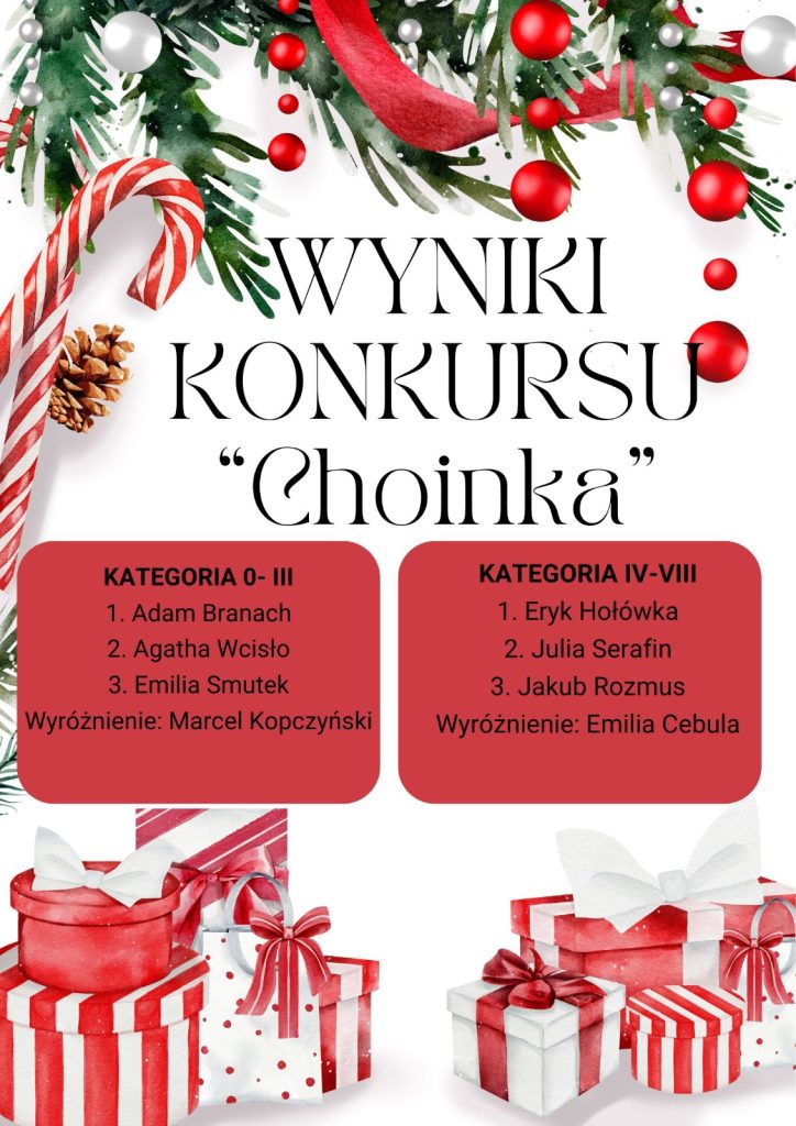 Rozwiązanie konkursu „choinka”