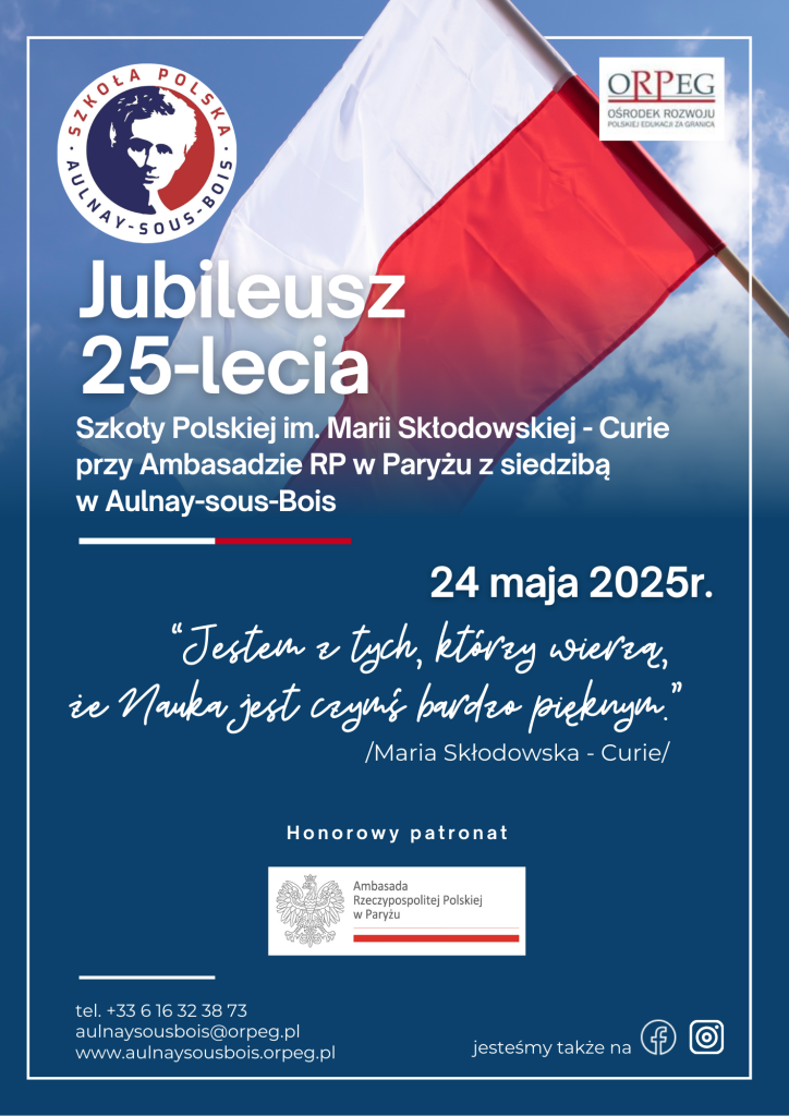 Jubileusz 25-lecia Szkoły Polskiej w Aulnay-sous-Bois