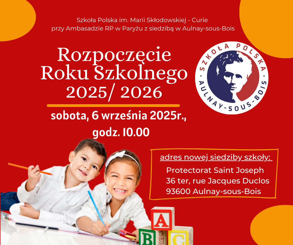 Rozpoczęcie roku szkolnego 2025/ 2026
