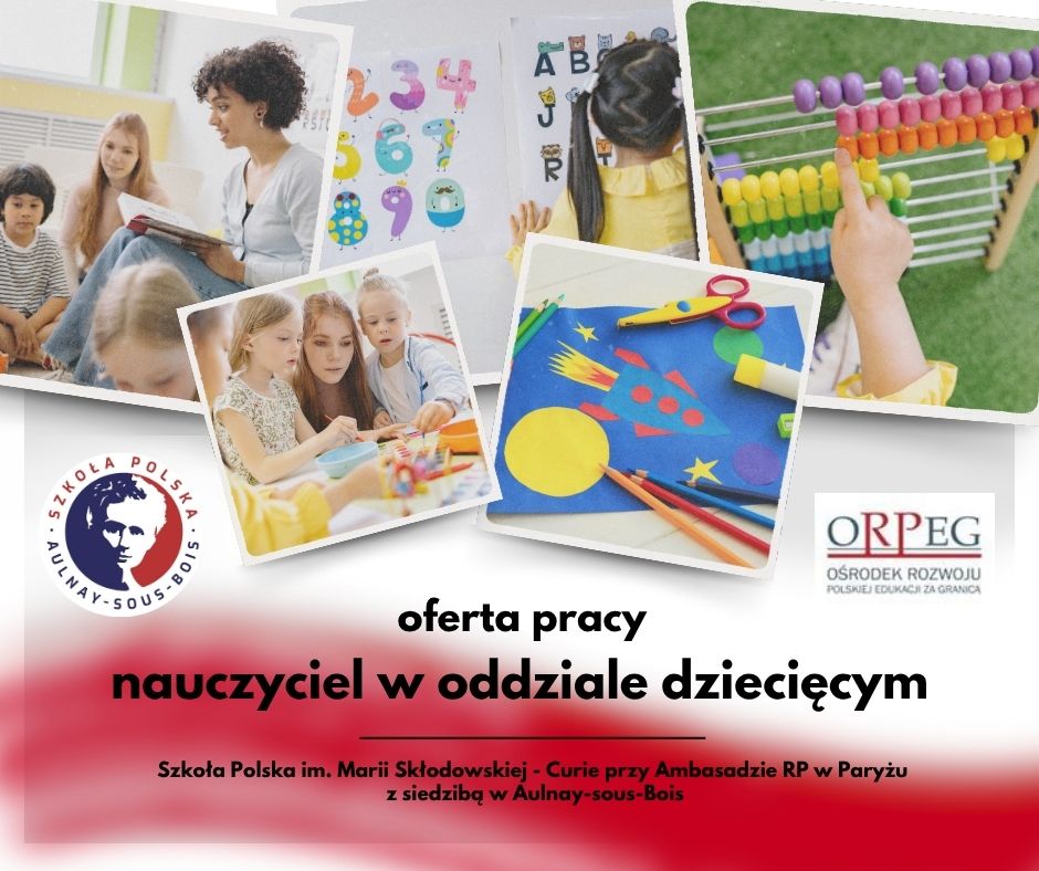 oferta pracy – nauczyciel w Oddziale Dziecięcym